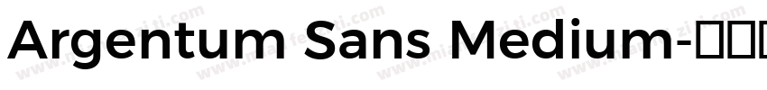 Argentum Sans Medium字体转换